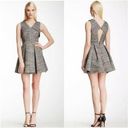 Robert Rodriguez  TWEED BLACK WHITE LINED MINI DRESS 6 Photo 1