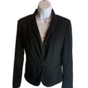 Ambiance Apparel Ambiance Womens Career Jacket Blazer Size Small Black Faux Front Pockets Photo 0