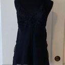 Frederick's of Hollywood VTG  BLACK SHEER LINGERIE CHEMISE SLIP DRESS Photo 0