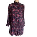 Rebecca Taylor La Vie  Madeleine Drop Waist Paisley Dress Size Small Photo 4