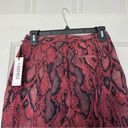 L'Agence L’AGENCE Ludivine Cropped Trouser in Red Snakeskin Print Size 2 NWT Photo 4