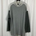 Lane Bryant  Gray Colorblock Turtleneck Long Sleeve Sweater Sz.18/20 NWT Photo 3