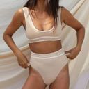 Free People  x Stone Fox Swim Juniper Bottom in Frappe NWT High Rise Medium Photo 0