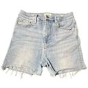 Frame  Sz 30 Cutoff Paint Splatter Light Wash Stretch Jean Shorts Jorts #P4-4 Photo 8