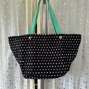 Fossil  Keyper Nylon Polka Dots Zip Closure Shoulder Shopping Beach Tote Bag Photo 1