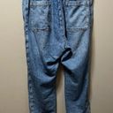 Pilcro  Cottage Utility Jeans Mid Wash Blue Denim Size Large Photo 3