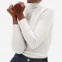 Everlane  Top Cream The Italian Merino Rib Turtleneck Knit Sz M EUC Photo 1