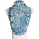 Amethyst Jeans Womens  Cowboy Coture Stonewash Western Chic Denim Jean Vest  Sz L Photo 4