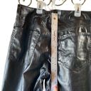 Old Navy  Vintage High-waisted Loose Leather Pants Black Size 6 Photo 5