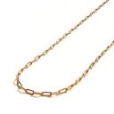 Tehrani Jewelry 14k Solid Gold paperclip necklace | 1.5 mm paperclip chain | 24 inches long | Photo 5