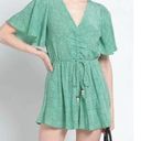 Maje  Imaro Paisley-print Crepe Playsuit In Ethnic Green Sz. XS/S Photo 0