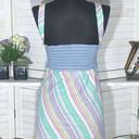 Urban Renewal vintage GOGO girl babydoll striped pastel colors blouse tunic XS Blue Photo 1