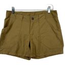 Mountain Hardwear  Womens Shorts Sz 8 Khaki Outdoorsy GorpCore Athleisure Classic Photo 0