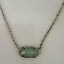 Kendra Scott  Elisa Gold Chain and Chalcedony Green Glass Stone Necklace Photo 2