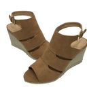 Apt. 9  SZ 10 Medium Wedges Shoes Open-Toe Desert Tan Buckle Closure Womens New Photo 0