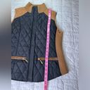 Krass&co Montana  Cognac Brown/Tan & Black Quilted Vest - Small Photo 7