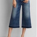 American Eagle  Festival Crop Coastal Cowgirl Western Culotte Jeans 6 Photo 0