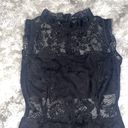 Venus Black lace bodycon dress High neck lace Photo 3