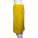 Tahari  Skirt Womens 6 Bright Yellow Pencil Skirt Casual Business Office Preppy Photo 2