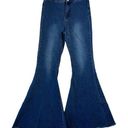 Blank Paige  Jeans Medium High Waist Super Flare Bell Bottom Jeans Boho Festival Photo 0