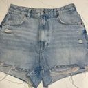 Bershka High Waist Distressed Shorts Photo 0