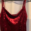 Zaful Cowl Front Velvet Mini Dress - Red Wine Photo 6