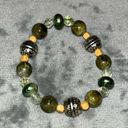 NEW! Sugar NY Vintage Green Stretch Beaded Bracelet Set Photo 4