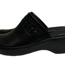 Clarks NWOB Clark Delana Hayden Black Leather Mule Clogs Size 6 Photo 5