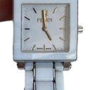 Fendi  White Square Watch Stainless Steel Photo 1