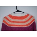 American Eagle  Striped Cardigan Button Front Multicolor Pink Cream Fuzzy Size XS Photo 11