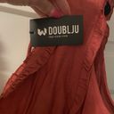 NWT Boutique Rust Shift Dress Orange Size L Photo 2