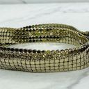 Whiting & Davis  Gold Tone Vintage Metal Mesh Belt Size Small S Photo 3