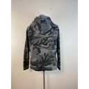 Polo  Ralph Lauren Womens Full Zip Hoodie Jacket S Small Black Gray Camo Pockets Photo 6