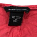 Moda International  Pink Rolled Sleeve Dolman Oversized Crop Top Blouse Size XS  Photo 1