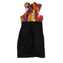 Trina Turk  Los Angeles color block halter bodycon dress size 8 D1 5072 Photo 9