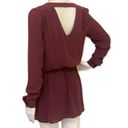 Cache Caché Maroon Casual Open Back Top Photo 1