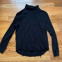 Everlane Black Waffle Knit Turtleneck Photo 0