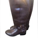 Ralph Lauren  Tall Equestrian Riding Boot Sz. 8.5M Brown Leather Side Buckle Photo 1