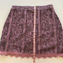 Isaac Mizrahi  Live! Purple and Black Paneled Lace Skort Skirt Photo 4