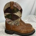 Justin Boots Justin Gypsy leather Boots 7B cowboy cowgirl patchwork Photo 0