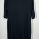 J.Jill  Black Wearever Asymmetric Hem Dress Photo 4