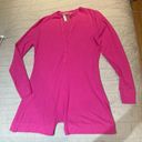 SKIMS Size 2X Hot Pink Soft Lounge Button Up Henley Onesie Romper NWT Sleepwear Photo 3