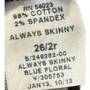 Gap 1969  Women's Jeans Always Skinny Floral Mid-Rise Stretch Denim Blue 26/2R Photo 8