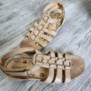 Baretraps  Strappy Renelle Gladiator Brown Leather Fisherman Sandals Womens 7.5M Photo 0