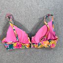 Anne cole  V Wire Bikini Top Sunshine Floral Women's Medium Pink Swim Photo 4