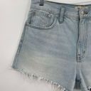 Madewell  Relaxed Denim Shorts Jean Cut Off Fray Raw Hem Light Wash Blue Size 29 Photo 9