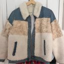 Rebecca Taylor  La Vie Faux Fur & Denim Jacket Medium Photo 5