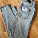 Velvet Heart Alisia Mid Rise Distressed Grey Skinny Jeans Photo 2