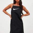 Nike  Sportswear Swoosh Womens Cami Woven Mini Dress Size Small Black Athletic Photo 0