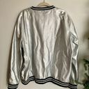 Disney  | Mickey Mouse Metallic Faux Leather Bomber Jacket | Size XXL Photo 8